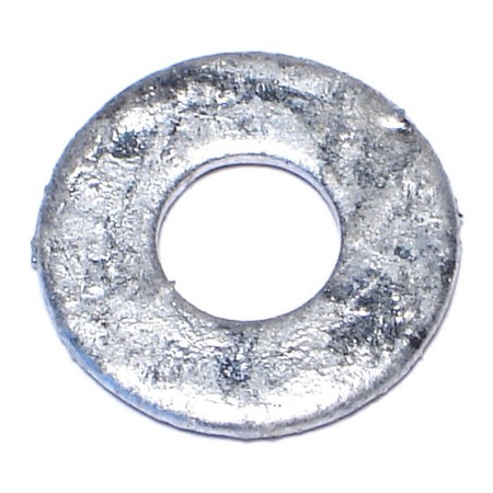 MIDWEST FASTENER Flat Washer, Fits Bolt Size 1/4" , Steel Galvanized Finish, 100 PK 09140